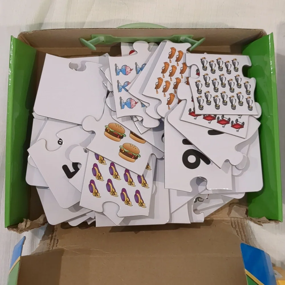 The learning journey puzzle bundle of 4 numbers, letters, people, train